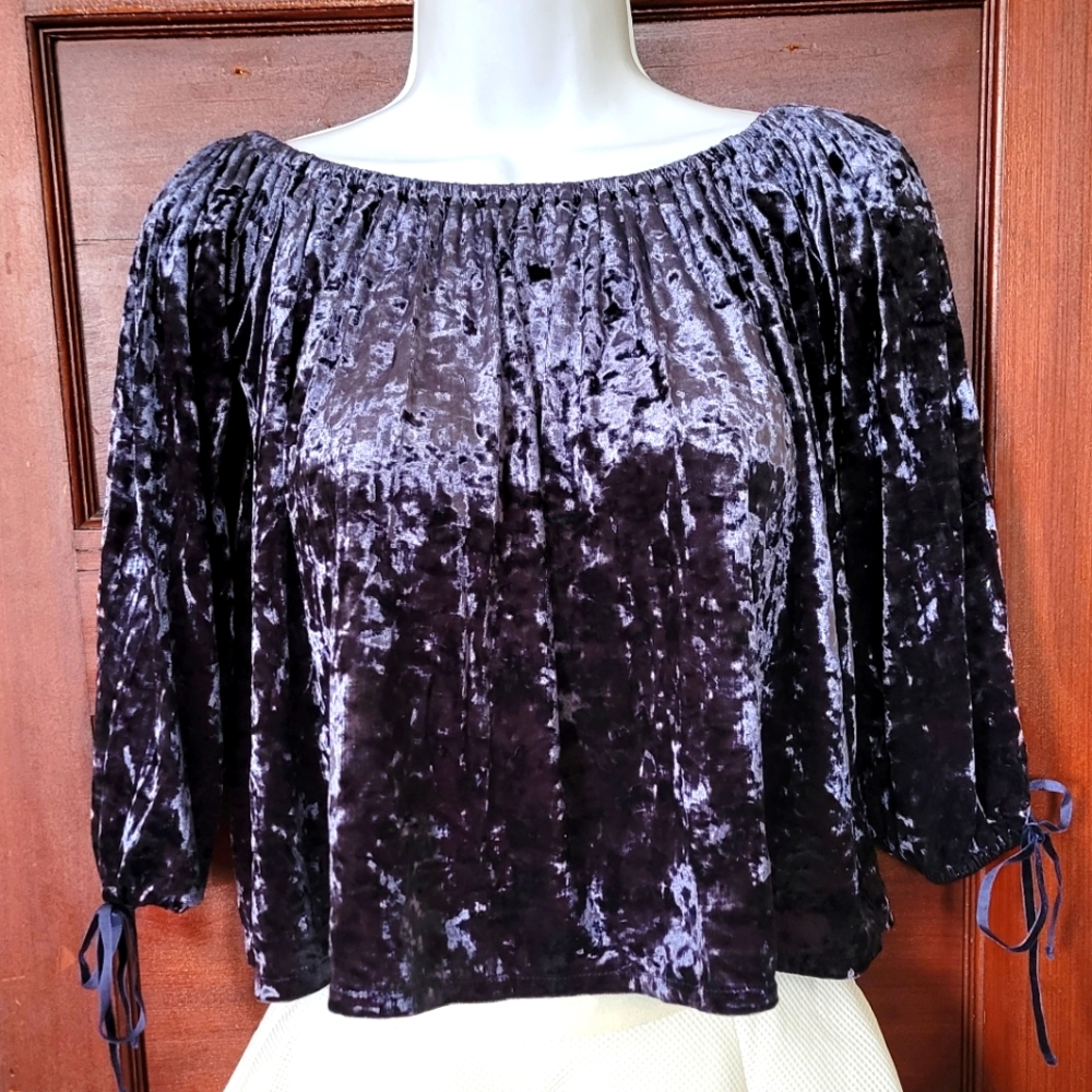 Velvet Crop Top